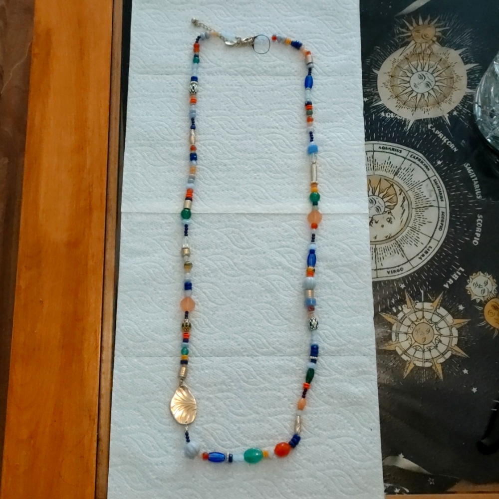 Chico's multi color beaded convertible necklace